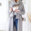 Muoti BYPIAS Neuletakit | Cozy Cashmere Neuletakki, Harmaa