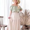 Muoti Bohemiana Hameet | Linen Salsa Pellavahame, Beige