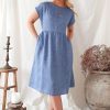 Muoti BYPIAS Pellavamekot | Juliana Pellavamekko, Denim Sininen