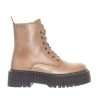 Muoti Ten Points Saappaat Ja Nilkkurit | Alina Laced Bootsit, Taupe