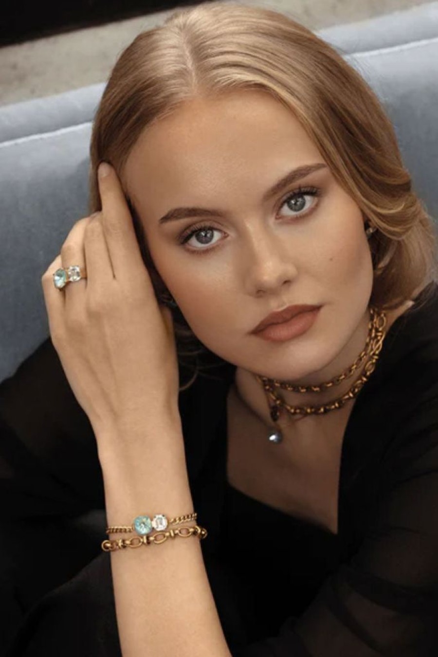 Muoti Camilla Øhrling Korut | Hermine Swarovski Rannekoru, Desert Sage