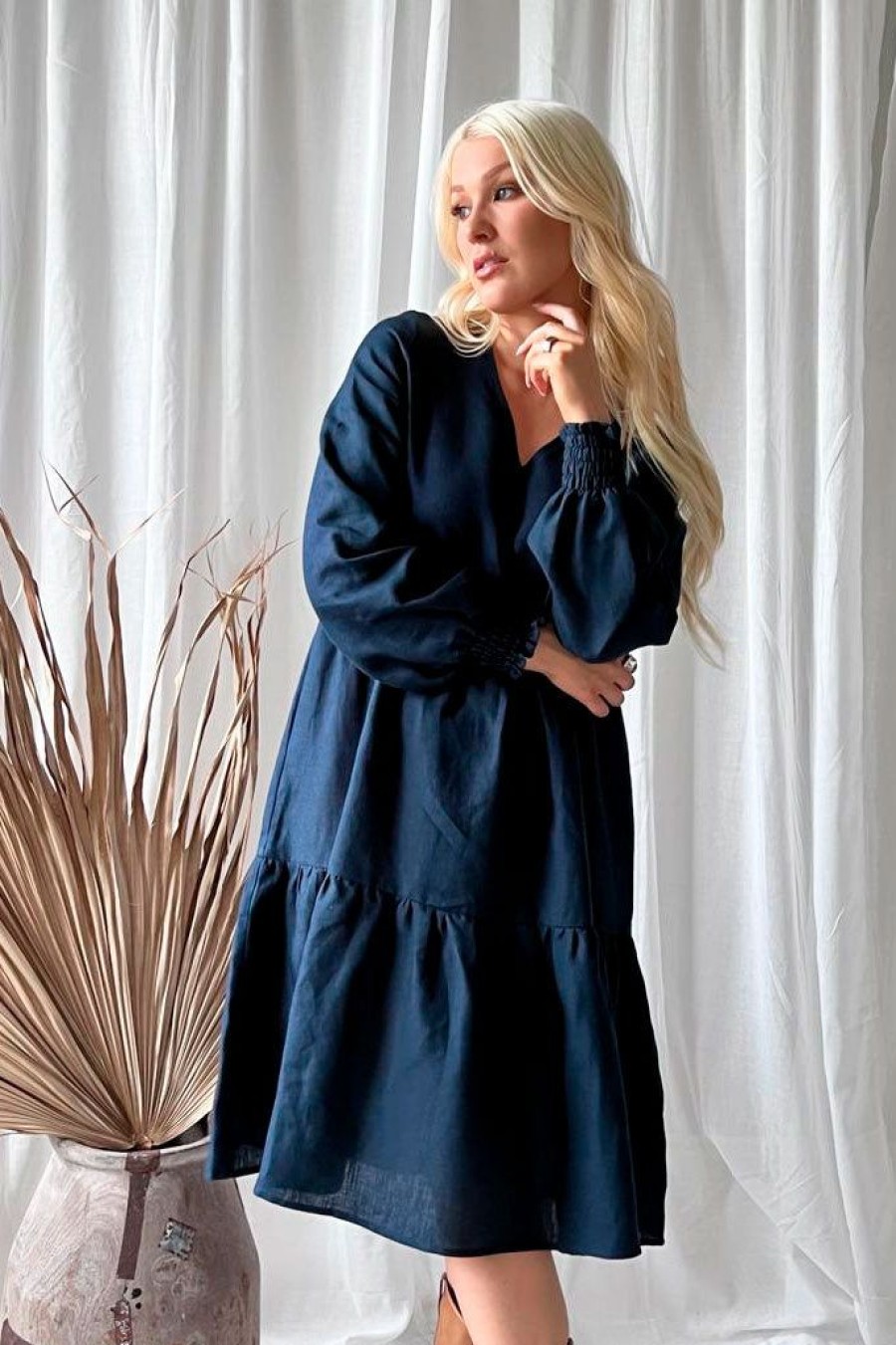 Muoti BYPIAS Bypias Pellavamekot | Lindsay Pellavamekko, Navy