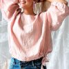 Muoti Bohemiana Pellavapaidat | Desiree Pellavapusero, Vaaleanpunainen