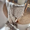 Koti Ja Sisustus BYPIAS | Wrinkles Pellavatorkkupeitto Stripes, Natural