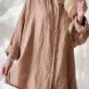 Muoti Bohemiana Pellavapaidat | Urban Oversize Pellavapaita, Caramel
