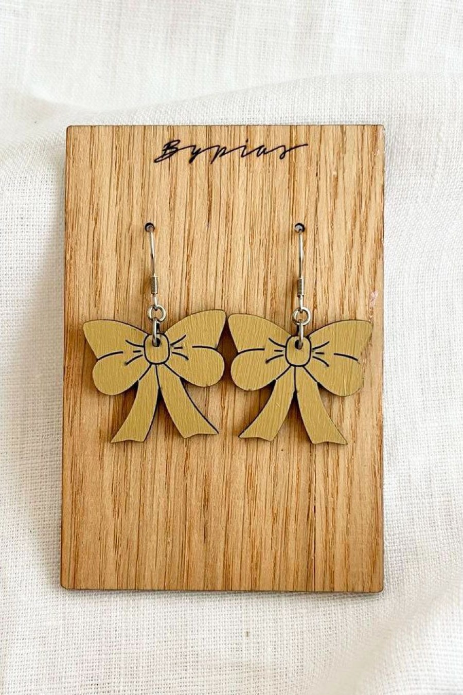 Muoti BYPIAS Korut | Rusetti Korvakorut, Beige